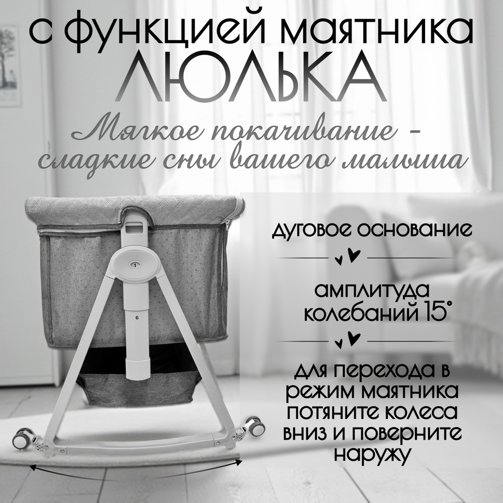 Детская кроватка 5в1 Elva