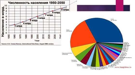 Карта "Население мира"