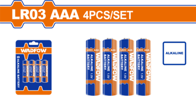 Набор батареек LR03 ААА 4 шт (30/240) WADFOW WJX2K07