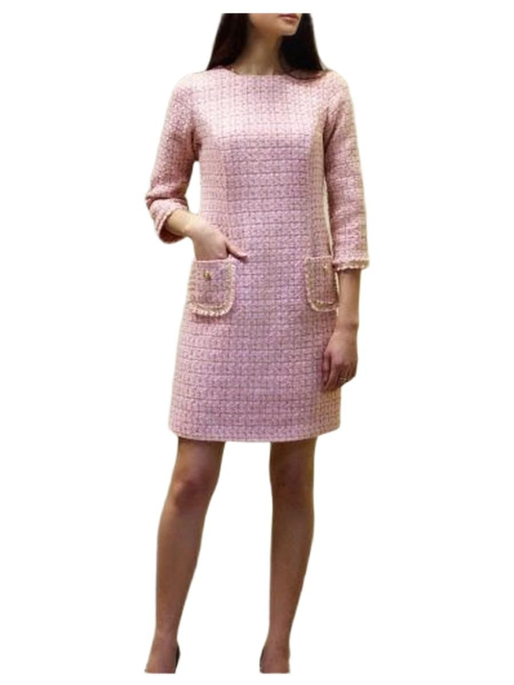 Ткань костюмная тип Chanel (Италия) хлопок/шерсть/вискоза ш-150 см цена за 1м