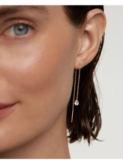 Серьги Waterfall Drop серебро 925 пробы покрытое золотом