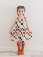 Платье без рукавов Mjölk Шахматы