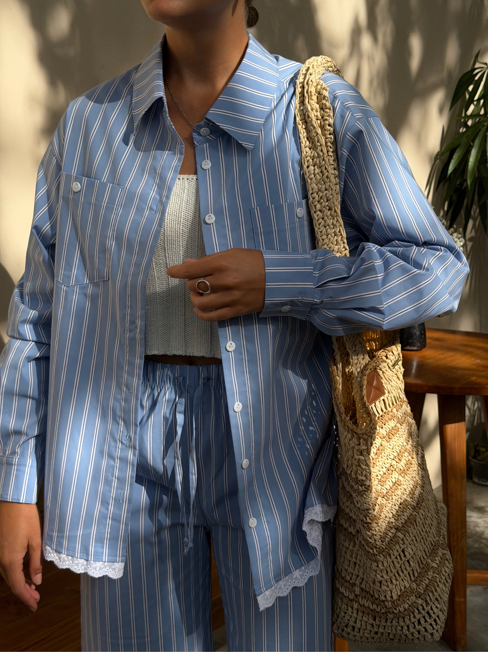 Костюм Village небесно-голубой