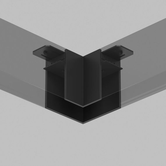 Угловой соединитель для шинопровода Denkirs Smart Base TR2102-BK