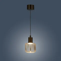 Подвесной светильник Waterfall Ø11 см, прозрачный, золотистый