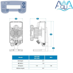 Мембранный дозирующий насос Aquaviva TRP800 Smart Plus pH/Rх 0.1-18 л/ч