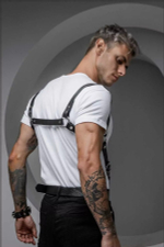 Портупея мужская Ra Style кожа черный M/L