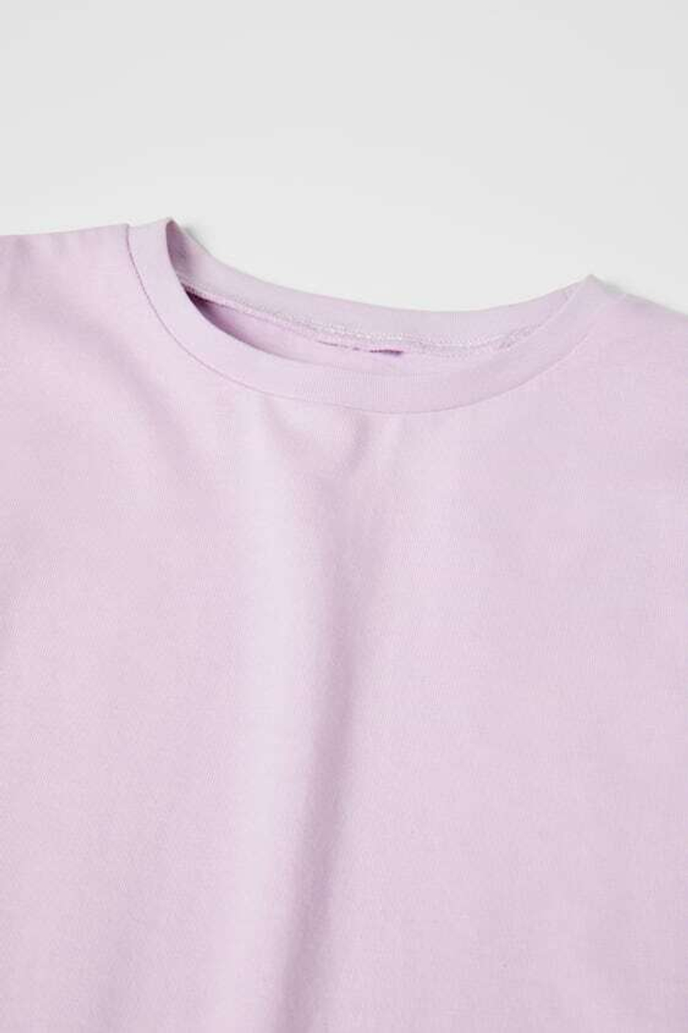 ZARA ФУТБОЛКА С ВОЛАНАМИ, ЛИЛОВЫЙ