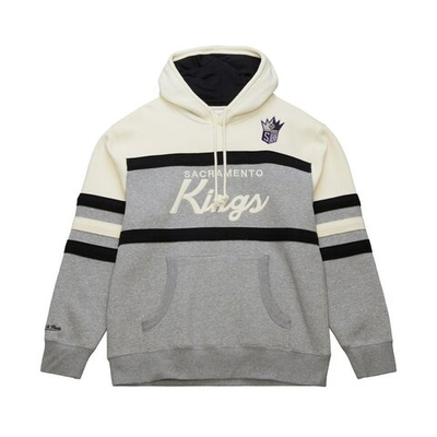 Толстовка Mitchell&Ness NBA Head Coach Vintage Logo Sacramento Kings Sweatshirt Gray