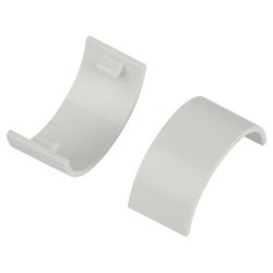 Соединитель ЭРА C-KK-20-12-FW на стык для полукруглого кабель-канала белый 20х12мм 2шт/комплект | Кабель-канал полукруглый
