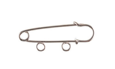 "Zlatka" Булавка для подвесок серебристая 3.5 см