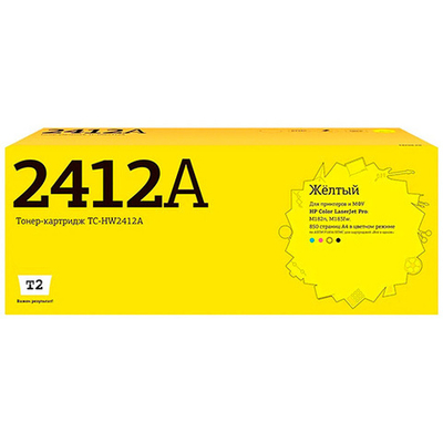 Картридж Bion W2412A для HP Color LaserJet Pro MFP M183fw/182n/M182nw/M155a/155nw желтый, с чипом