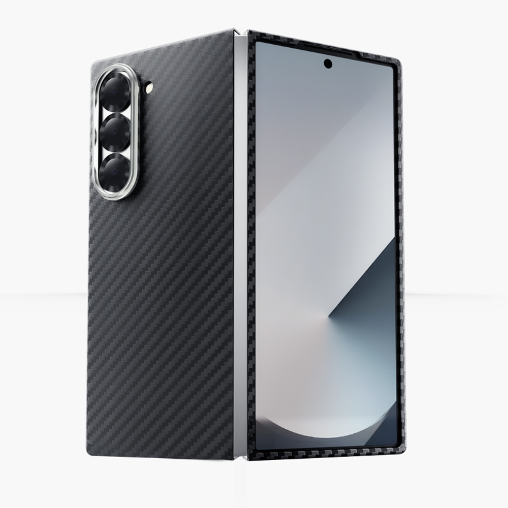 Чехол для Samsung Z Fold 7 KeepHone Kevlar c MagSafe черный