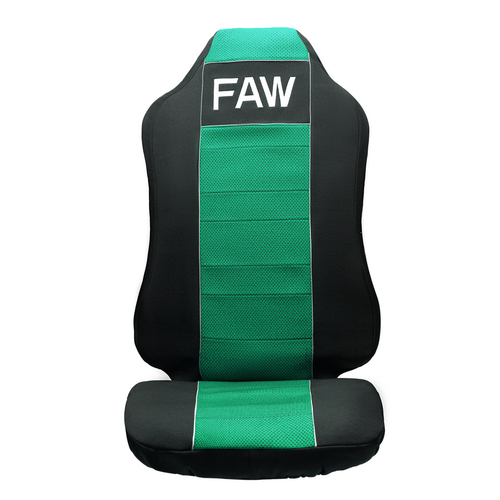 Чехлы FAW J7 (полиэфир, черный, зеленая вставка)