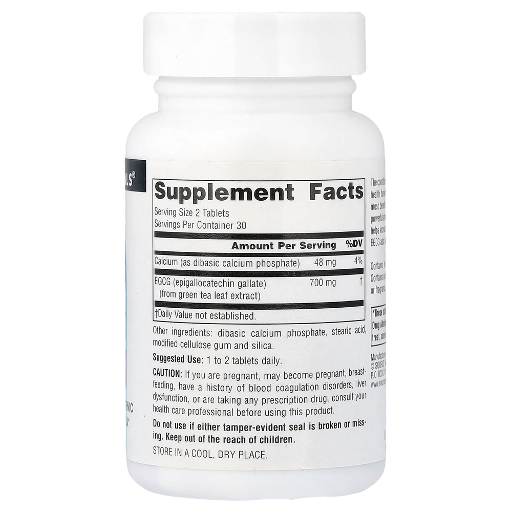 Source Naturals, EGCG, 350 мг, 60 таблеток