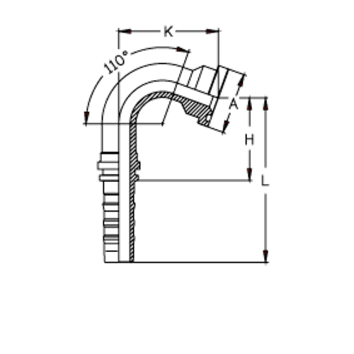 Фитинг DN 50 SFL 2 71.4 (110) CS