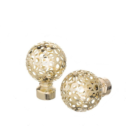 Наконечники "Метеор" d25 мм, цвет золото глянец