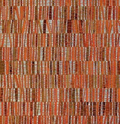 Обои из джута и фольги терракот 40323