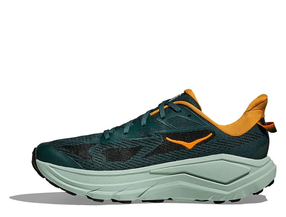 Мужские беговые кроссовки Hoka Challenger ATR 8 M зелёно-оранжевые