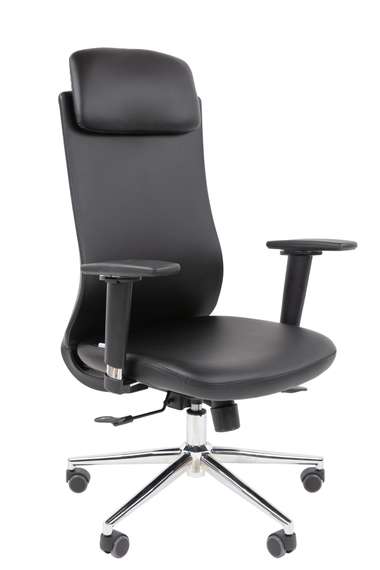Офисное кресло Chairman 500LUX Россия экокожа черный
