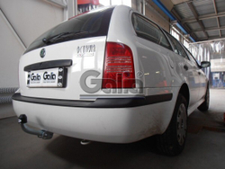 Фаркоп оцинкованный Galia S087A для Skoda Octavia седан, купе, универсал, Volkswagen Golf IV универсал 1997-2005(паспорт и сертификат в комплекте)(без электрики)