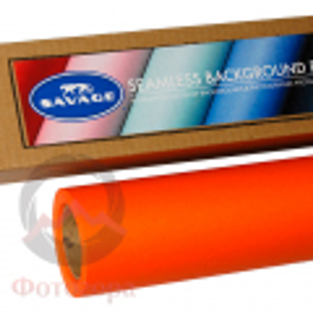 Бумажный фон 1,35х11м, цвет TANGELO