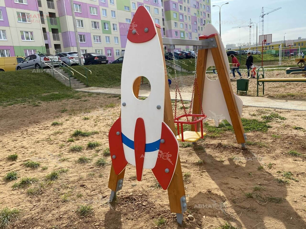 Качели на брусе «Ракета»