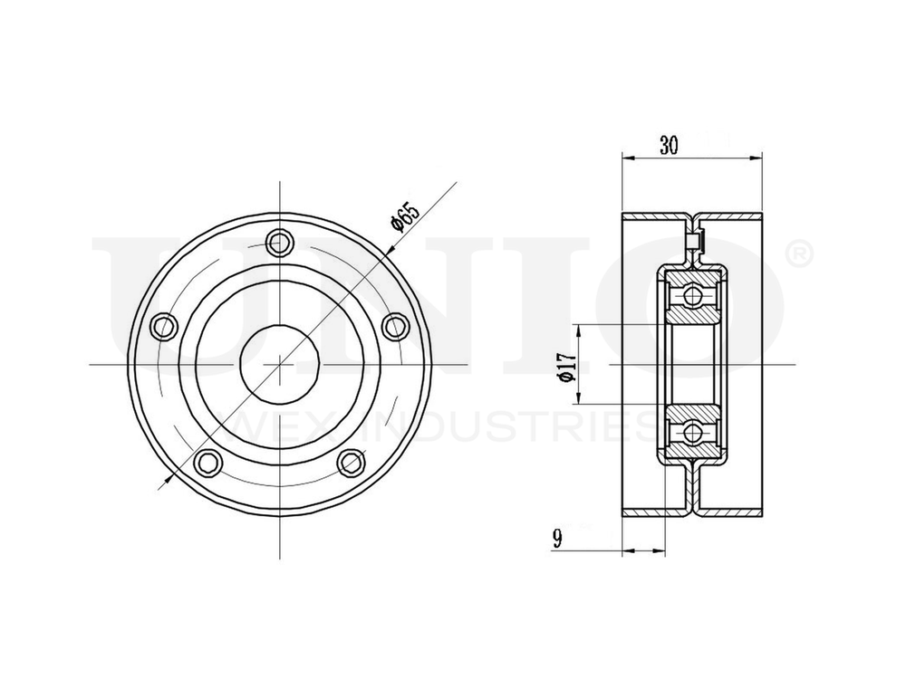 Ролик с натяжителем приводного ремня UNIO TNS-10168
