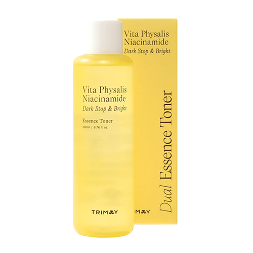 Тонер-эссенция для осветления кожи с ниацинамидом Trimay Vita Physalis Niacinamide Dark Stop & Bright Dual Essence Toner 200 мл