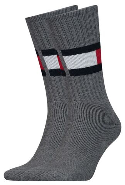 Теннисные носки Tommy Hilfiger Flag 1P - Gray