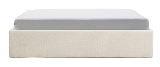 Основание кровати Nelzi La Forma из шенилла цвета экрю для матраса 160 x 200 см