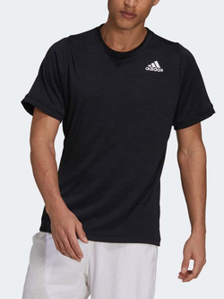 Футболка мужская теннисная Adidas Tennis Freelift T-Shirt M - black/white