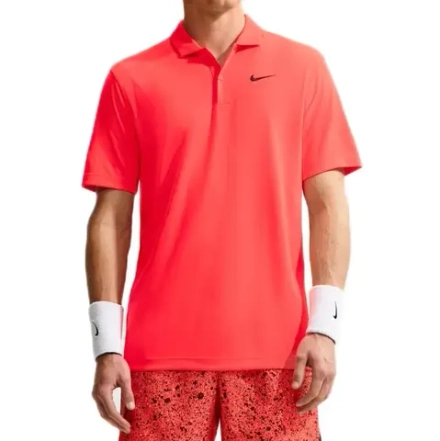 Теннисное поло Nike Court Dri-Fit Solid - bright crimson/black