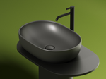 Умывальник чаша накладная овальная (цвет Темный Антрацит Матовый) Element 600x415x135мм