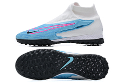 Шиповки Nike Phantom GX Elite DF Link TF (Белый+голубой)