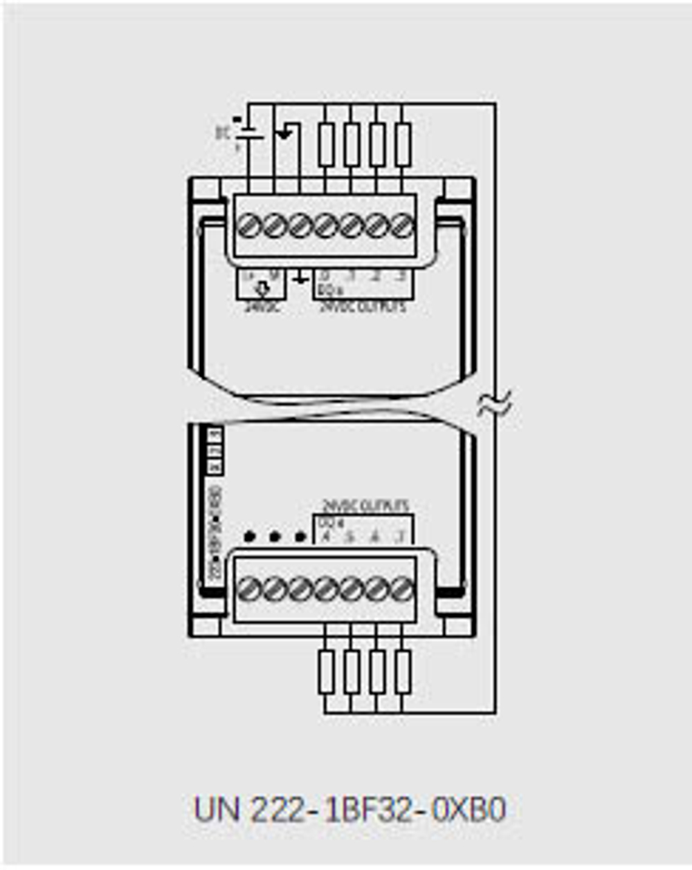 UN 222-1BF32-0XB0 Модуль цифровых выходов SM1222 8DO 24VDC