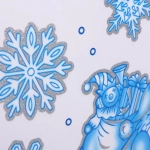 Наклейка на стекло «Волшебная зима» 41*19 см, микс