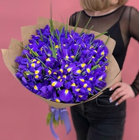 Flower bouquet of 45 irises