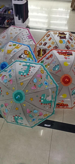 Зонт 66 см Животные со свистком, д-84 см, 6 цвета микс (50 диаметр фабрик), с-30158