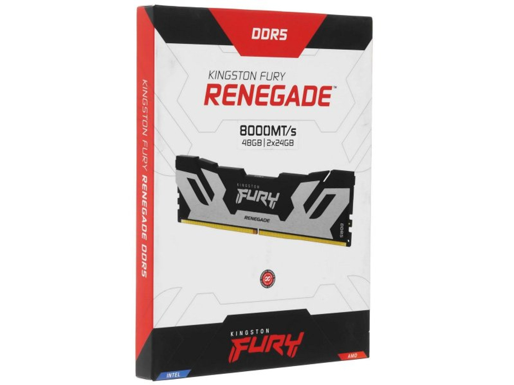 Оперативная память Kingston Fury Renegade KF580C38RSK2-48, DDR5 2х 48ГБ 8000 МГц, DIMM, RTL