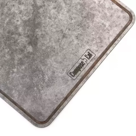 Доска разделочная с желобом 33x25см ComposeEat мрамор серый