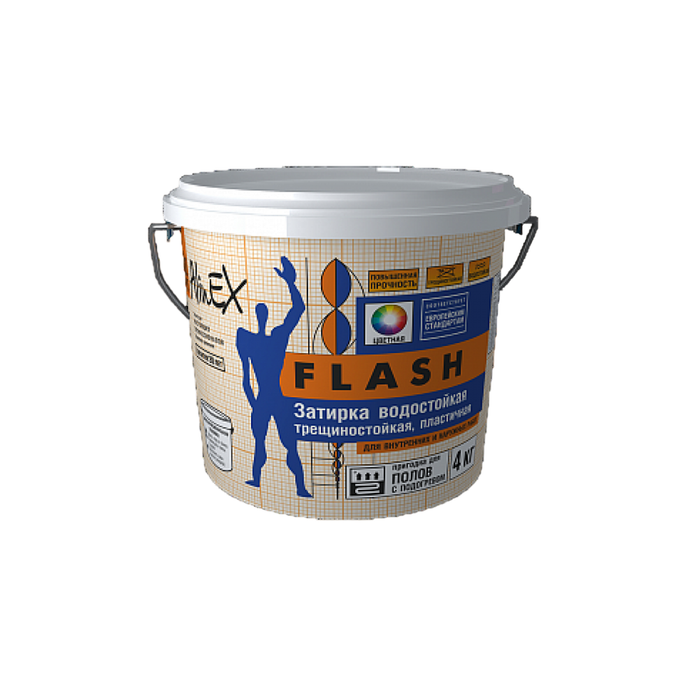 ЗАТИРКА ALINEX FLASH БЕЛЫЙ Д/ШВОВ 4КГ