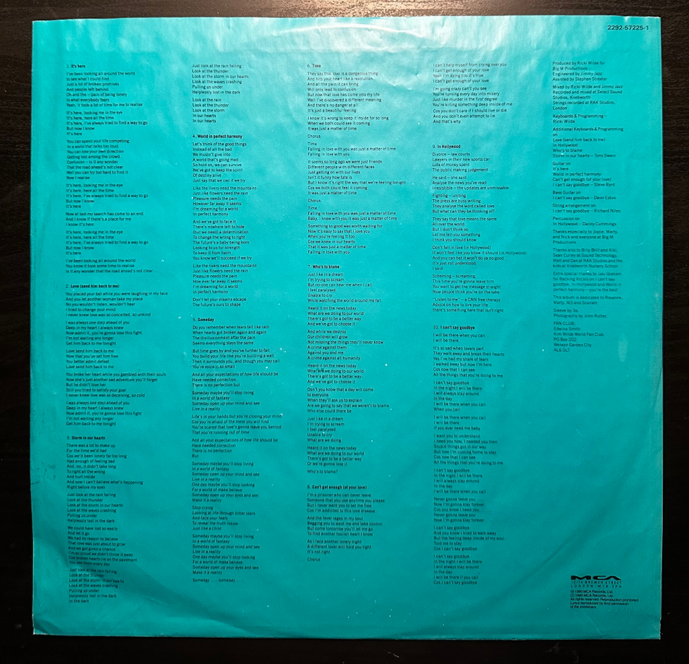 Kim Wilde - Love Moves (Германия 1990г.)