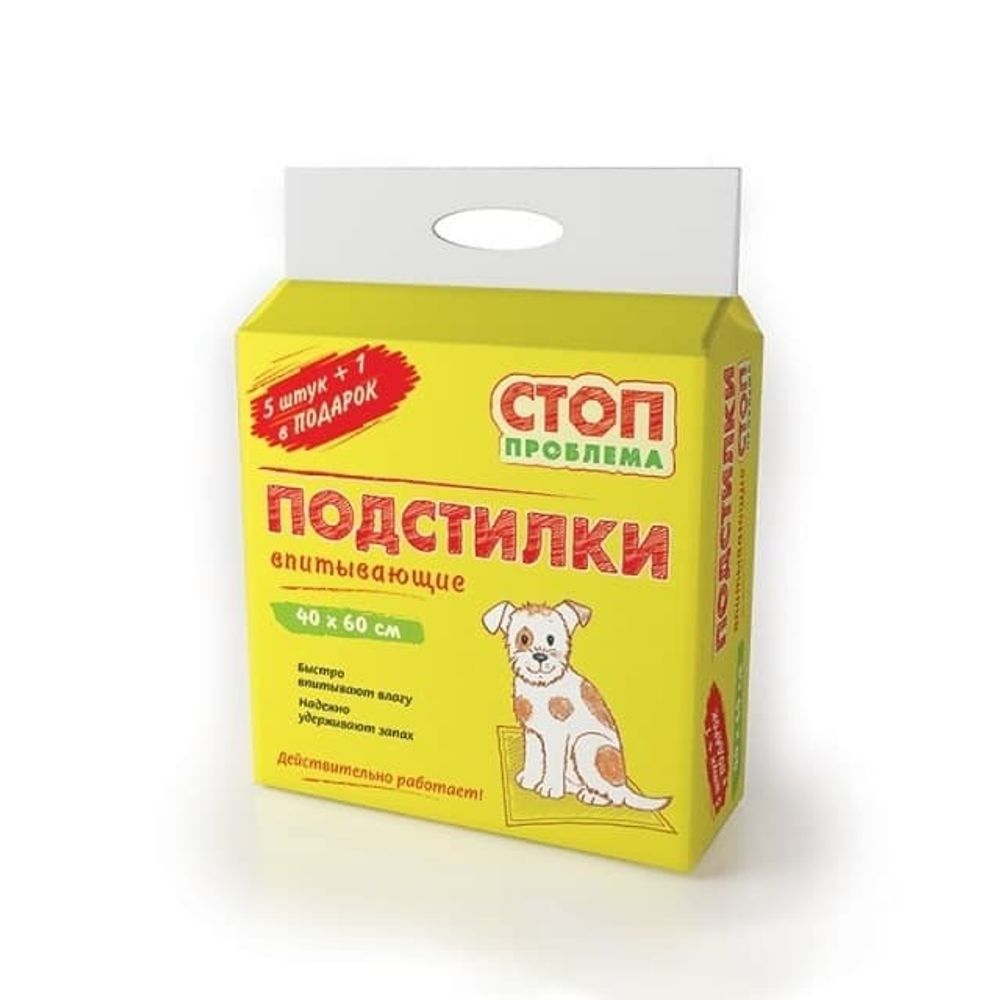 СТОП-ПРОБЛЕМА подстилки гелевые 40х60см(5+1) S201