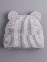 Шапка с ушками вязаная для детей