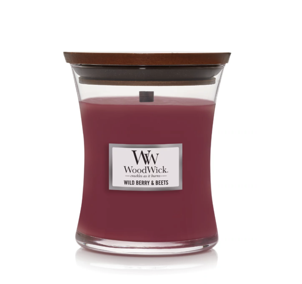 Свеча ароматическая WoodWick Wild Berry & Beets средняя 275 г.