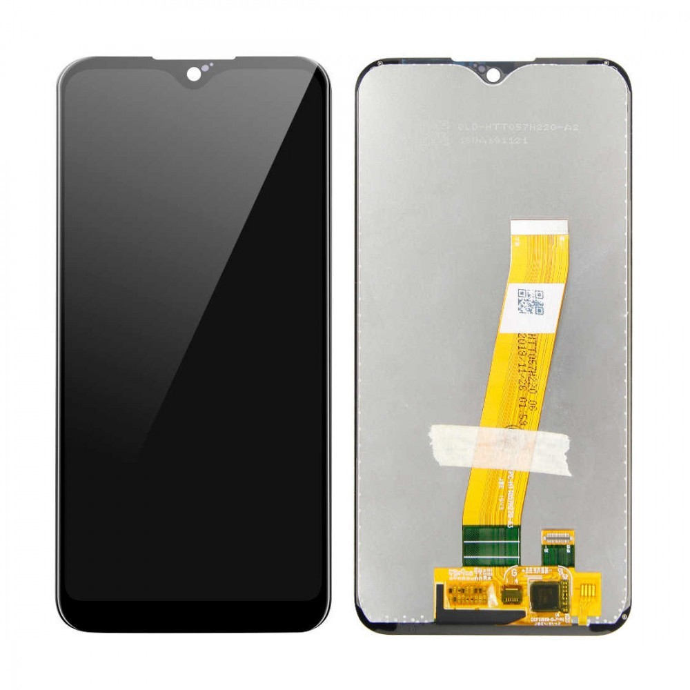 Дисплей для Samsung A015F (A01) в сборе с тачскрином Черный (Узкий коннектор)