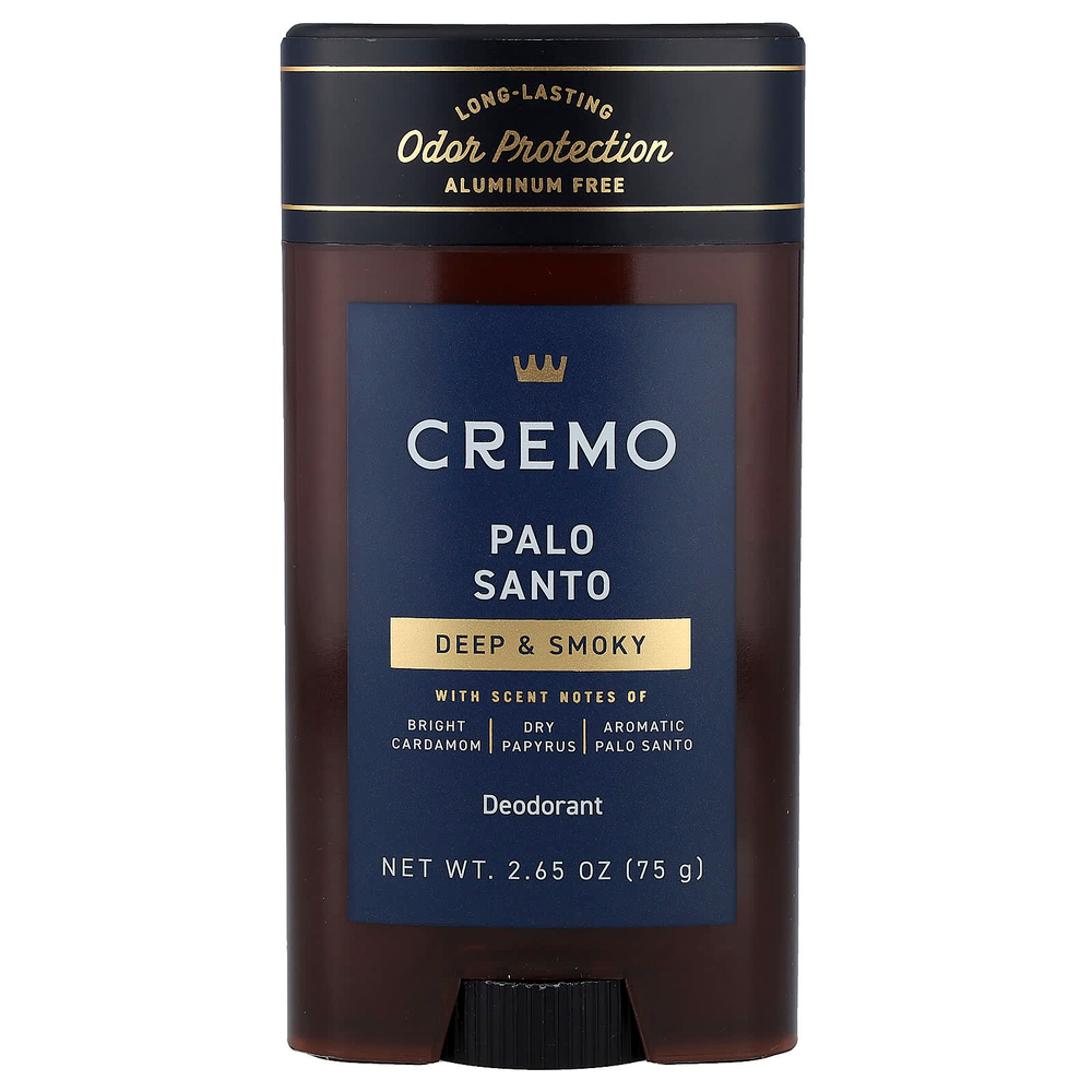Cremo, Дезодорант, Palo Santo, 75 г (2,65 унции)