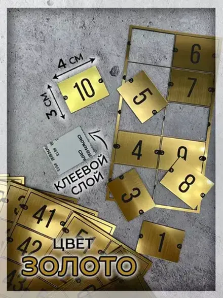 Нумерация для шкафчиков