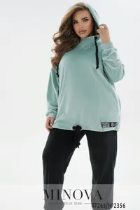 Костюм 2356-мята-черный Minova